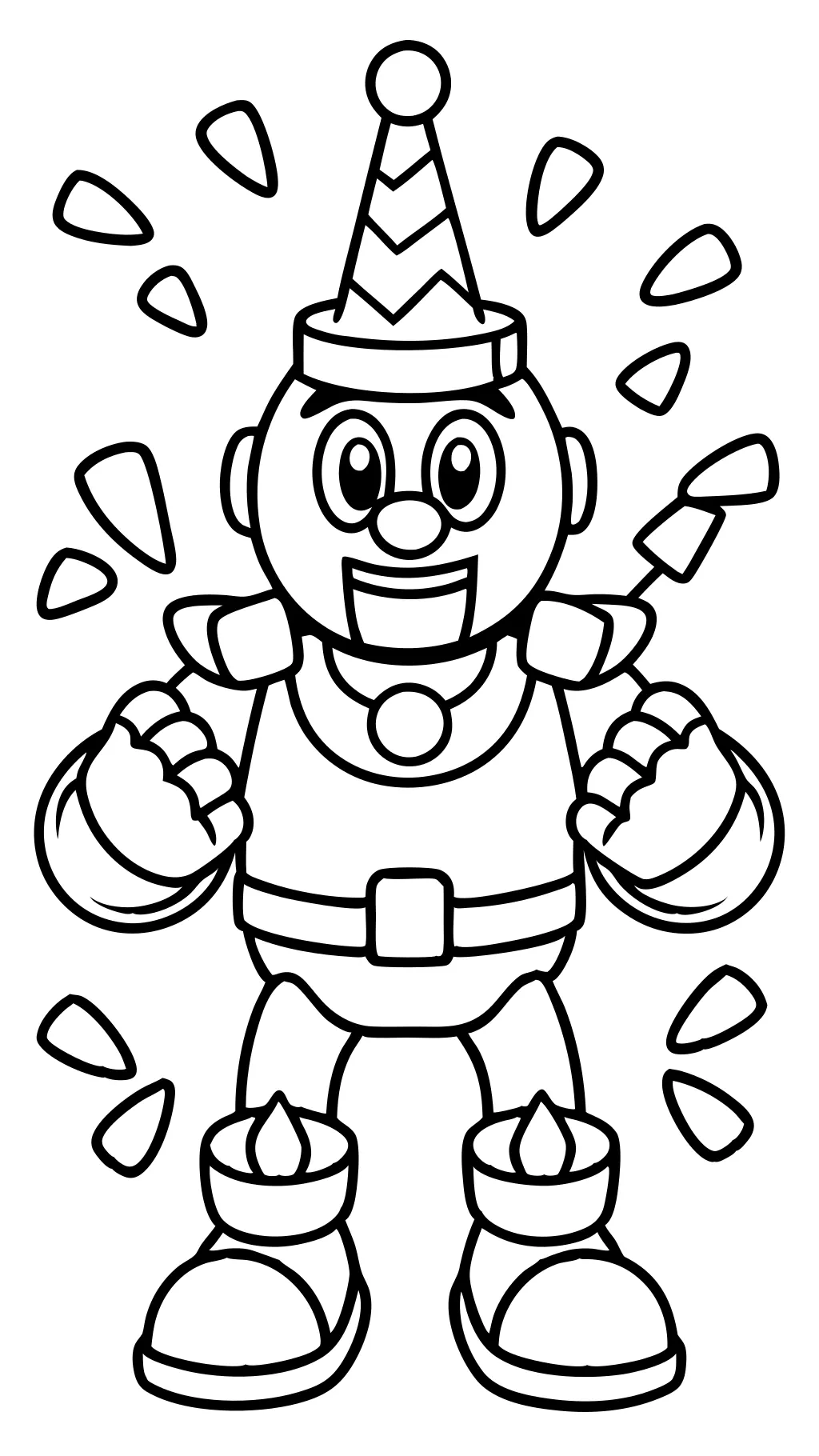 coloring page of brawlstars dynamike